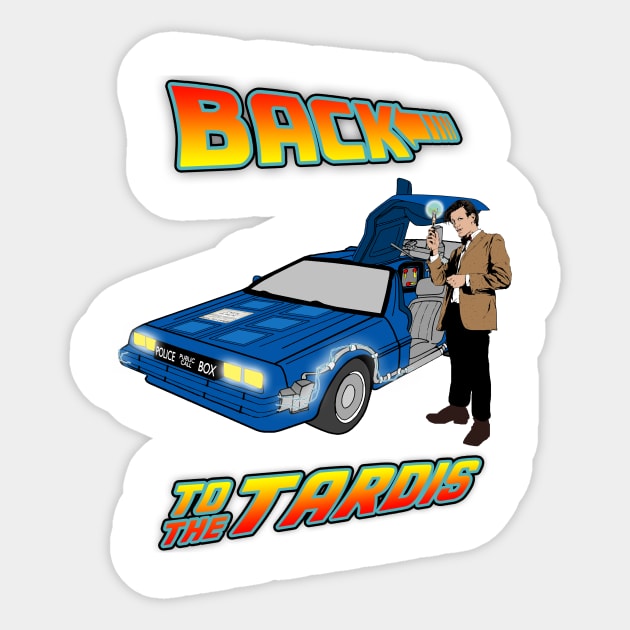 Back To The Tardis Sticker by Titius
